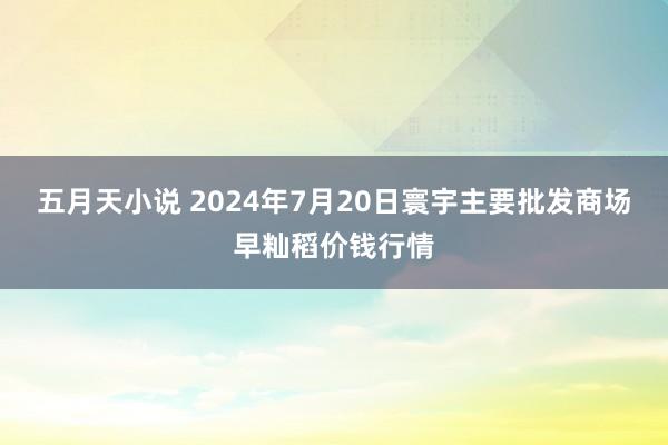 五月天小说 2024年7月20日寰宇主要批发商场早籼稻价钱行情