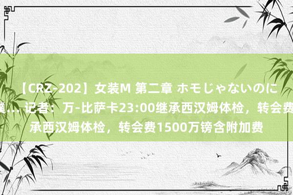 【CRZ-202】女装M 第二章 ホモじゃないのにチ○ポを欲しがる僕… 记者：万-比萨卡23:00继承西汉姆体检，转会费1500万镑含附加费