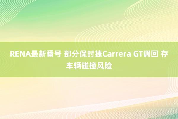 RENA最新番号 部分保时捷Carrera GT调回 存车辆碰撞风险