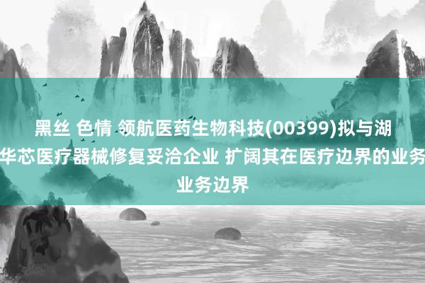 黑丝 色情 领航医药生物科技(00399)拟与湖南省华芯医疗器械修复妥洽企业 扩阔其在医疗边界的业务边界